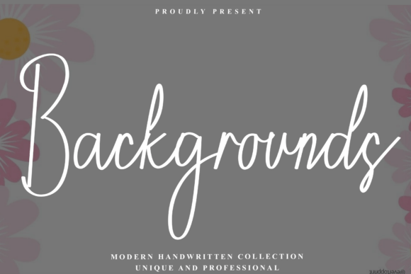 Backgrounds: A Modern Handwritten Style