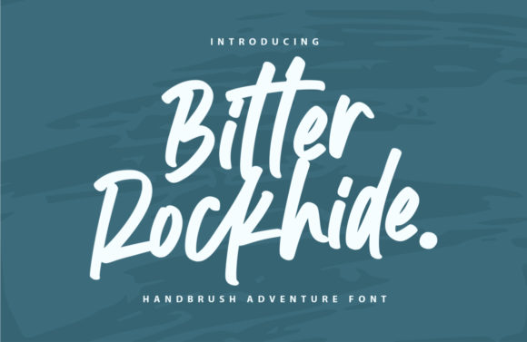 Bitter Rockhide: A Handwritten Font for Creative Expression