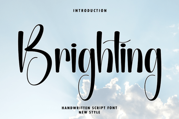 Brighting: A Modern Script Font for Sophisticated Design