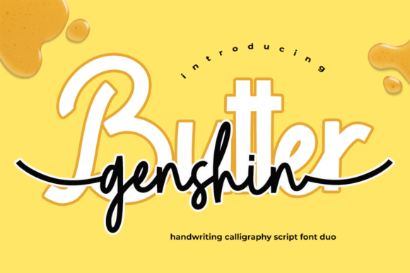 Butter Genshin: A Modern Handwritten Font Duo for Creative Design