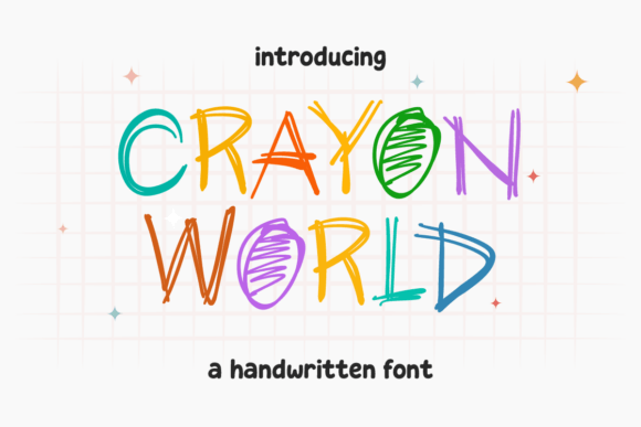 Crayon World: A Playful Font for Creative Expression