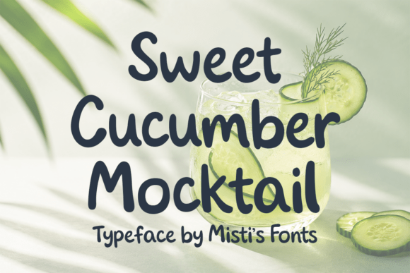 Discover the Sweet Cucumber Mocktail Font