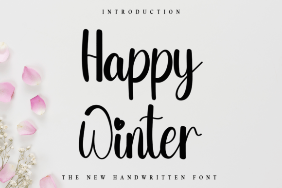 Happy Winter: A Versatile Handwritten Font for Creative Expression