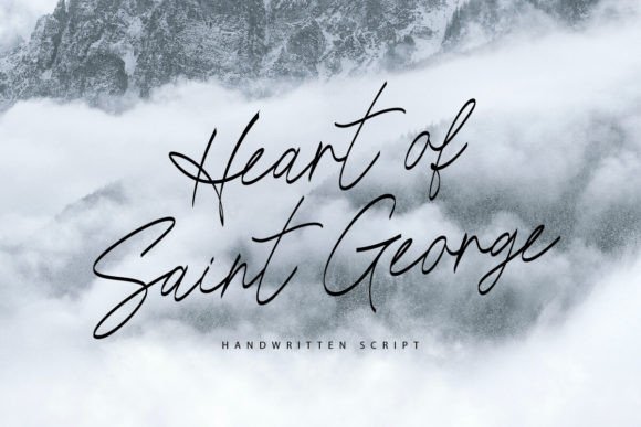 Heart of Saint George: A Versatile Handwritten Calligraphic Font