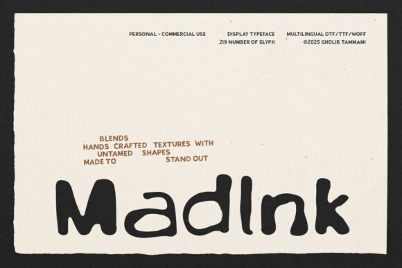 Madink: The Handwritten Typeface That Adds Soul to Your Design