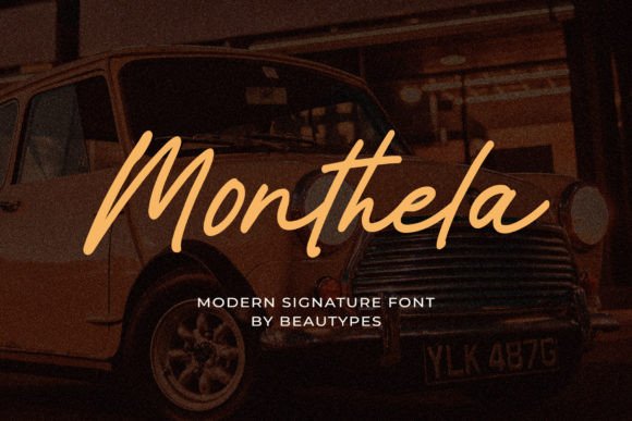 Monthela: A Handwritten Font for Creative Design Needs