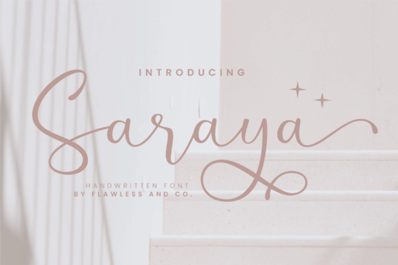 Saraya: A Handwritten Font That Captures Sweetness and Girly Charm