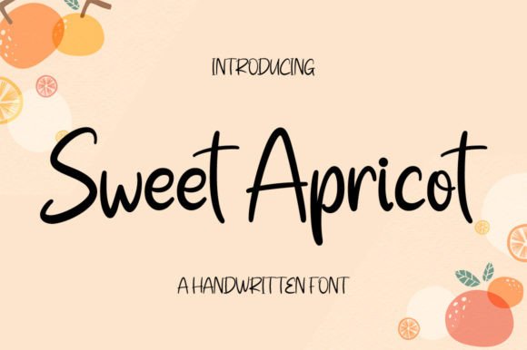 Sweet Apricot: A Timeless Handwritten Font for Design Projects
