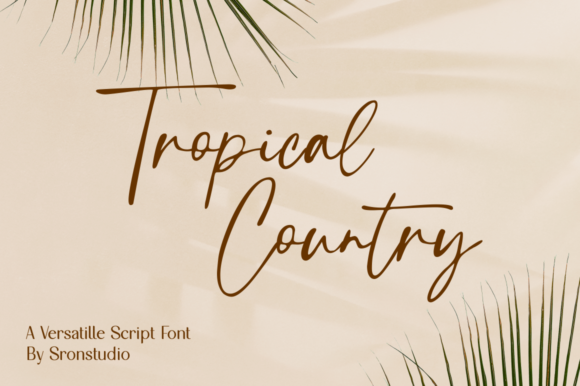 Tropical Country Font: A Stylish Choice for Fashion and Editorial Design